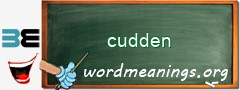 WordMeaning blackboard for cudden